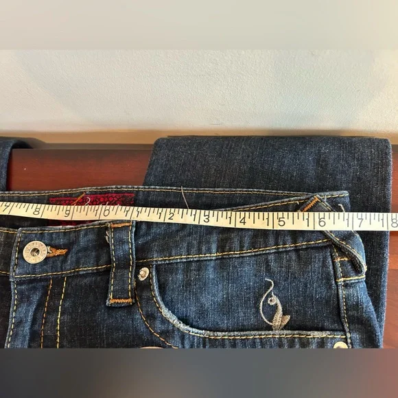 Vintage Baby Phat Jeans with Gold Embroidery - Picture 9 of 13